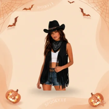 Kaubojės (Cowgirl) kostiumo priedų rinkinys